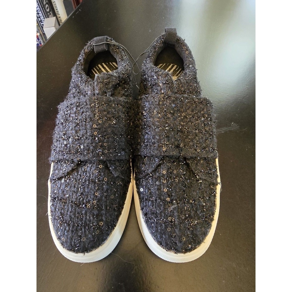 Dolce Vita dv Women's Black Bouclé Sequin Slip-On Comfort Shoes US 7.5
